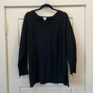 Chico’s Zenergy black sweater‎ size XXL